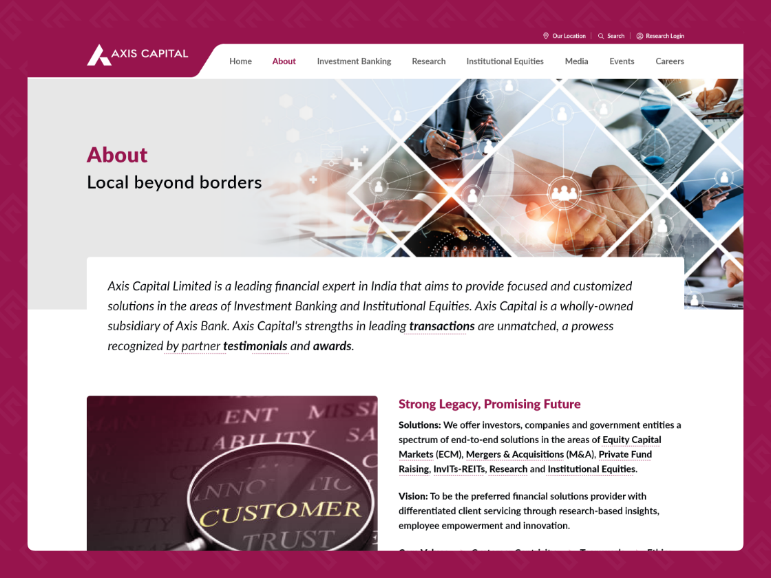 Axis Capital — UI detail